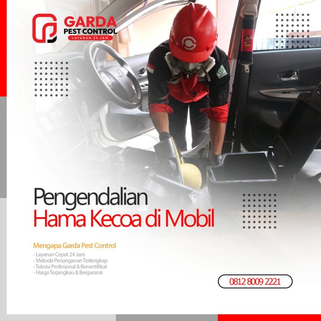 Jasa Pembasmi Kecoa Mobil di Bandung Tanpa Bongkar Bergaransi