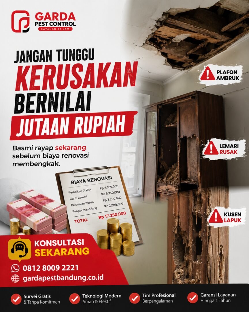 Anti Rayap Rumah Bandung: Solusi Profesional untuk Perlindungan Maksimal Properti Anda