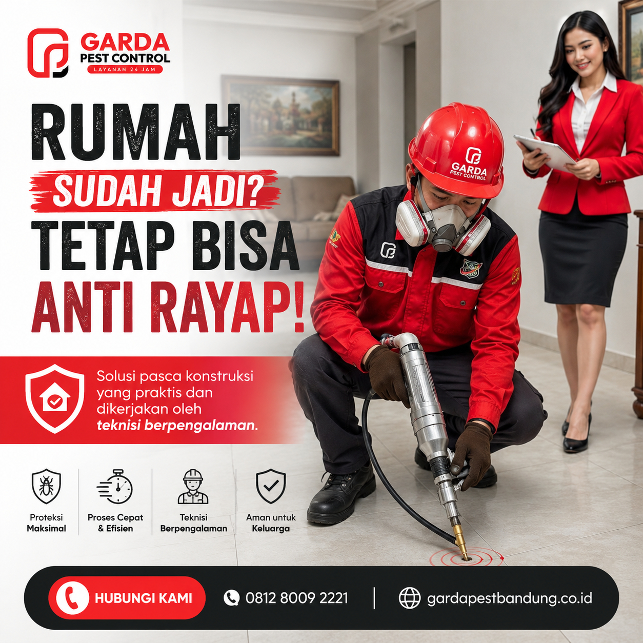 Anti Rayap Pasca Kontruksi di Bandung Timur