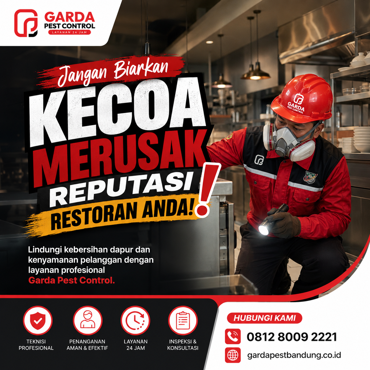 Jasa Pembasmi Kecoa untuk Restoran dan Cafe di Bandung yang Tepat untuk Area Makan Bersih