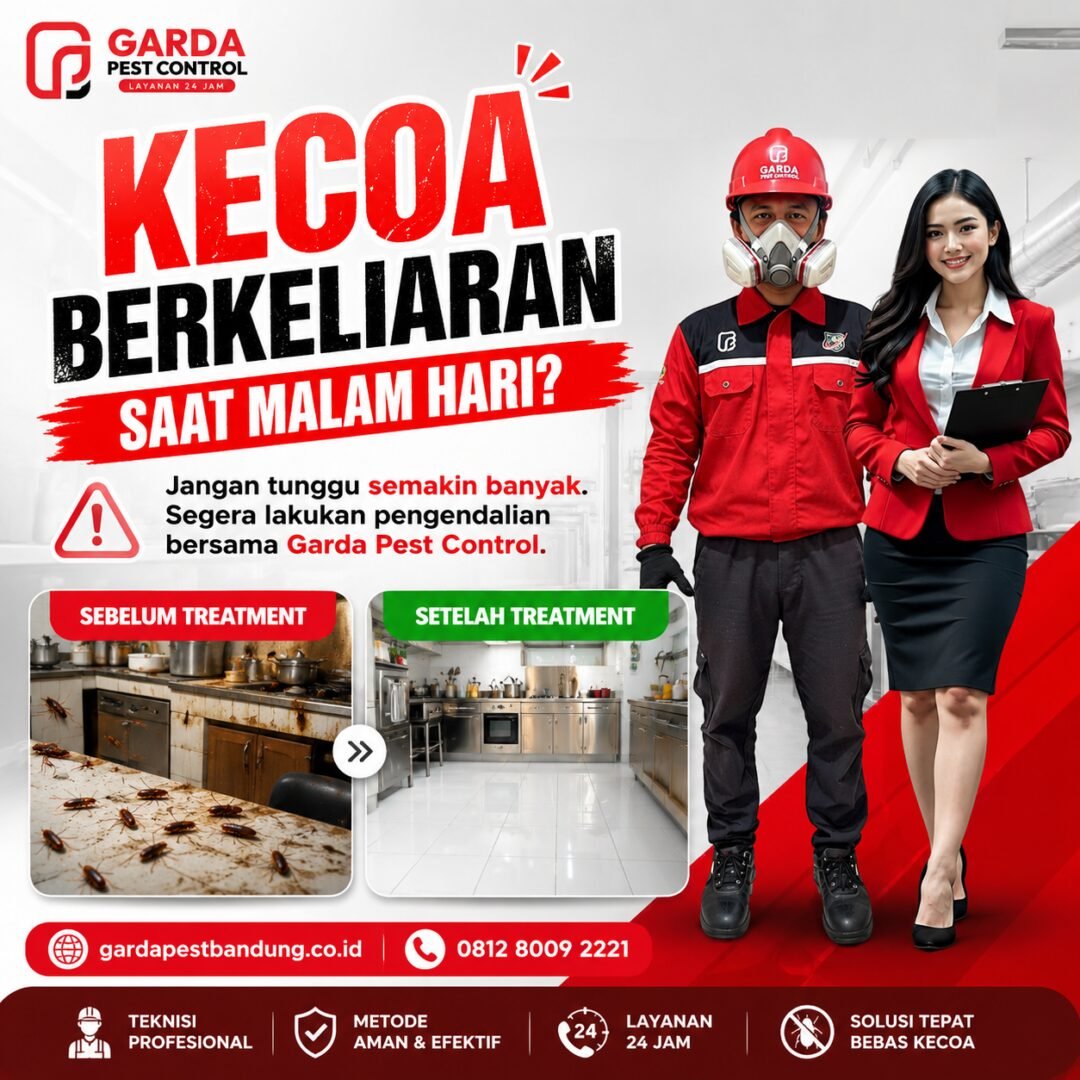 Jasa Pembasmi Kecoa di Bandung dan Sekitarnya