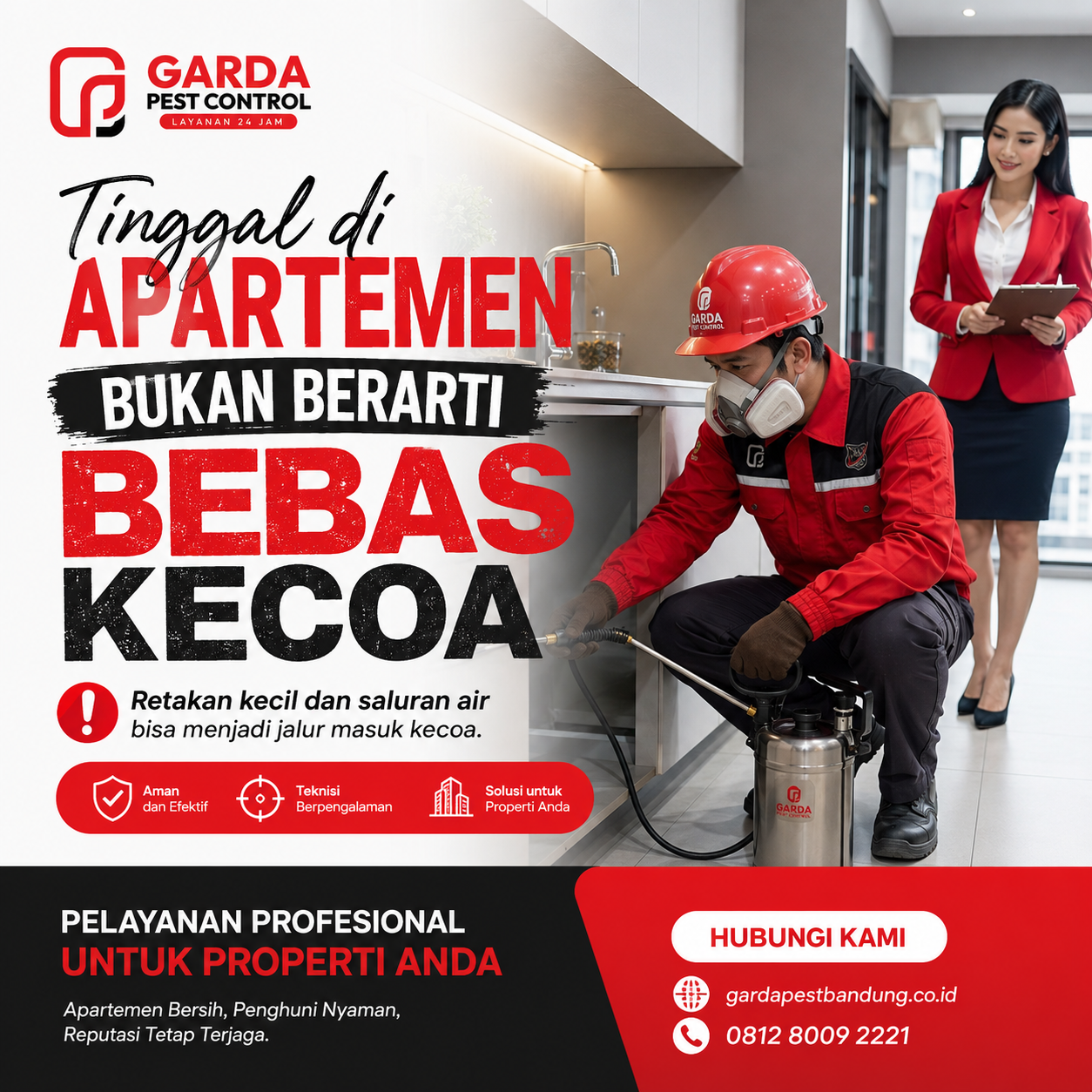 Jasa Pembasmi Kecoa untuk Apartemen di Bandung yang Tepat untuk Hasil Bersih