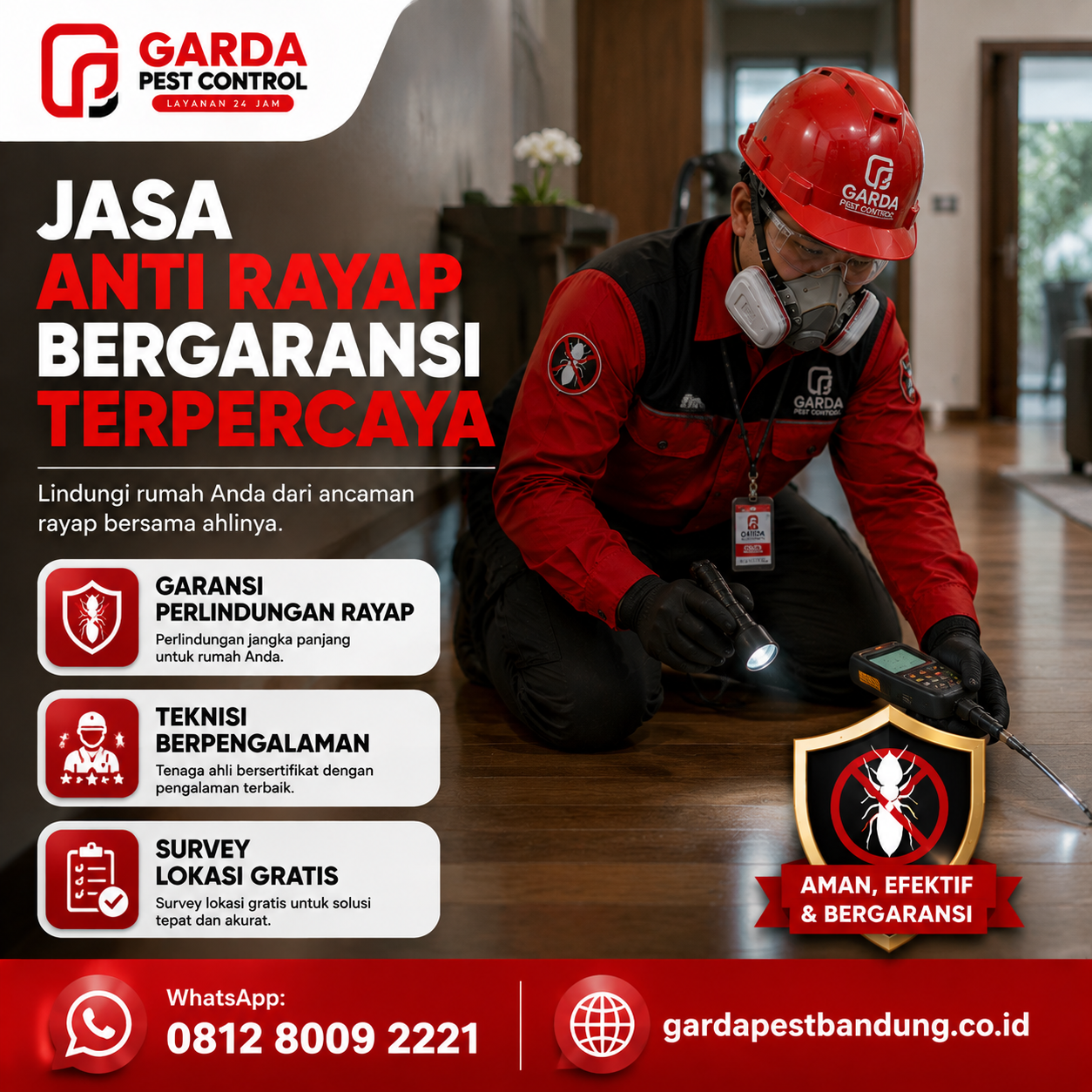 Biaya Jasa Anti Rayap Per Meter di Bandung: Rincian Tarif dan Panduan Lengkap