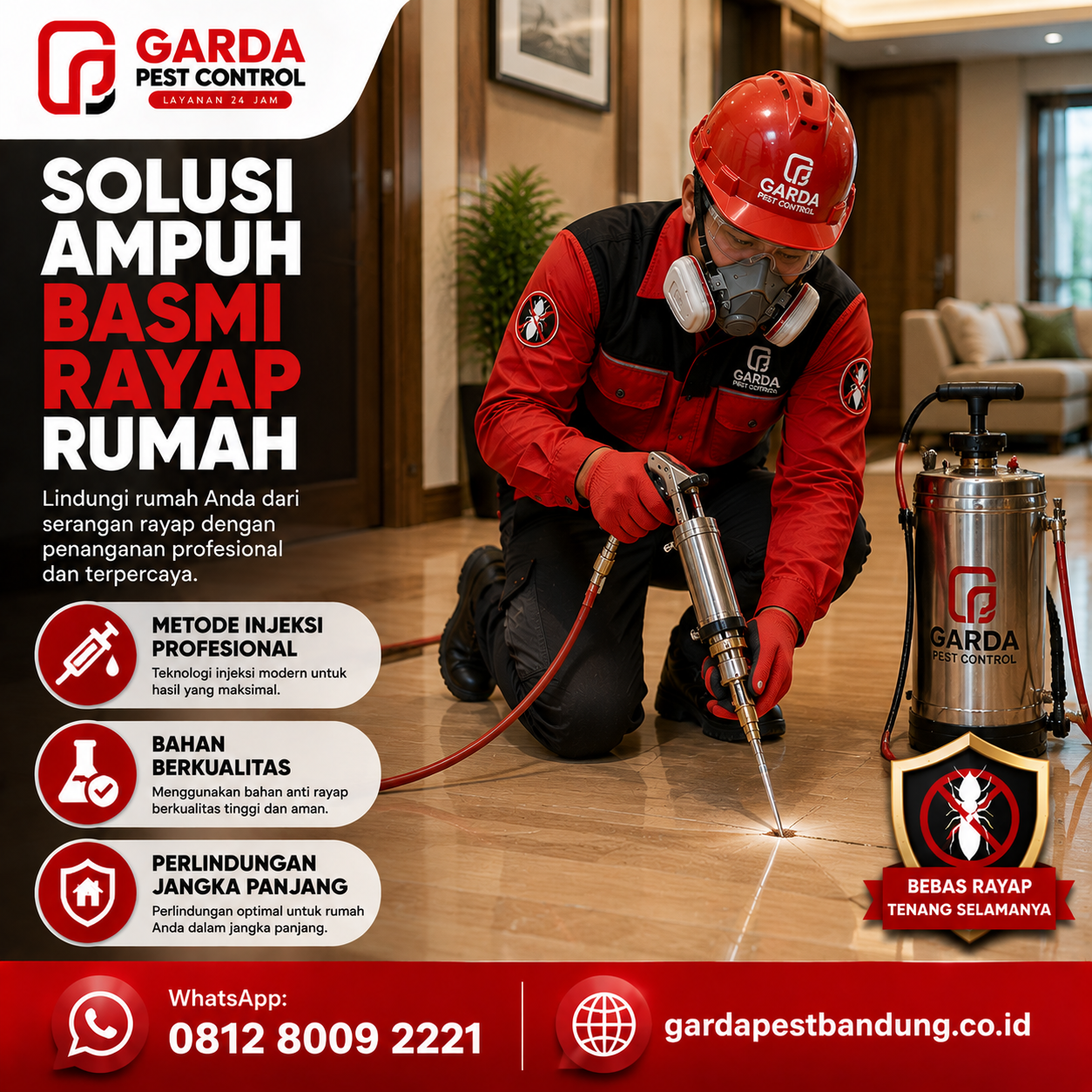Biaya Jasa Anti Rayap Per Meter di Bandung: Rincian Tarif dan Panduan Lengkap